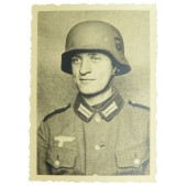 Porträtt av Wehrmacht-soldat